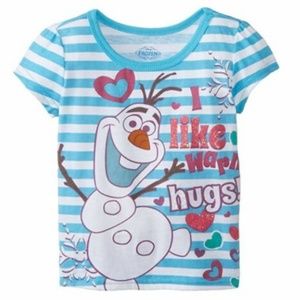 Disney Junior Girl's Frozen Olaf T-Shirt